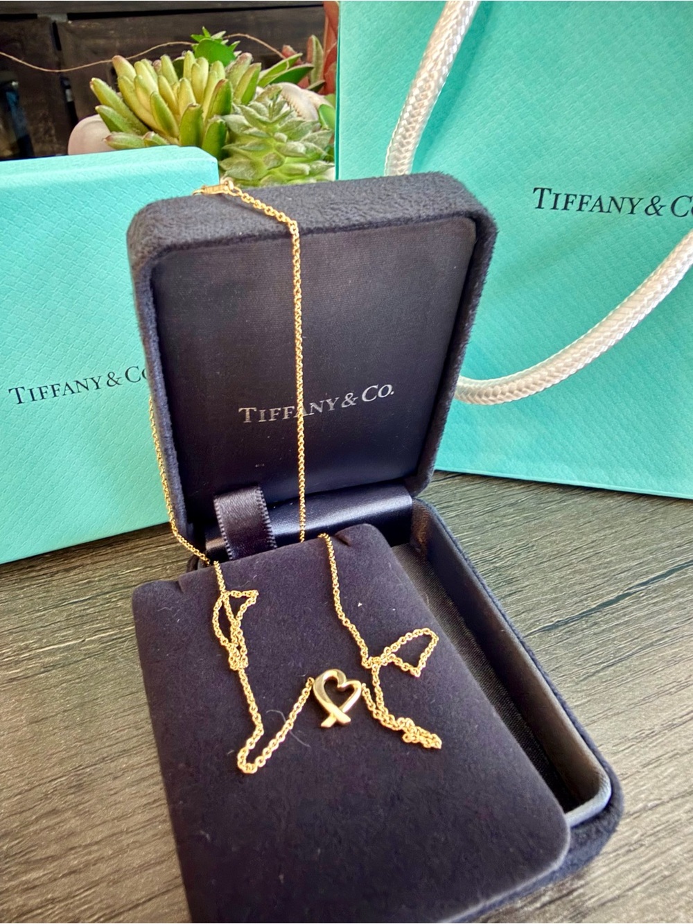 Tiffany & Co. Loving Open Heart Pendant Necklace Paloma Piccaso